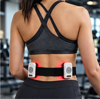 SOLIGHT worn on the lower back: at the gym